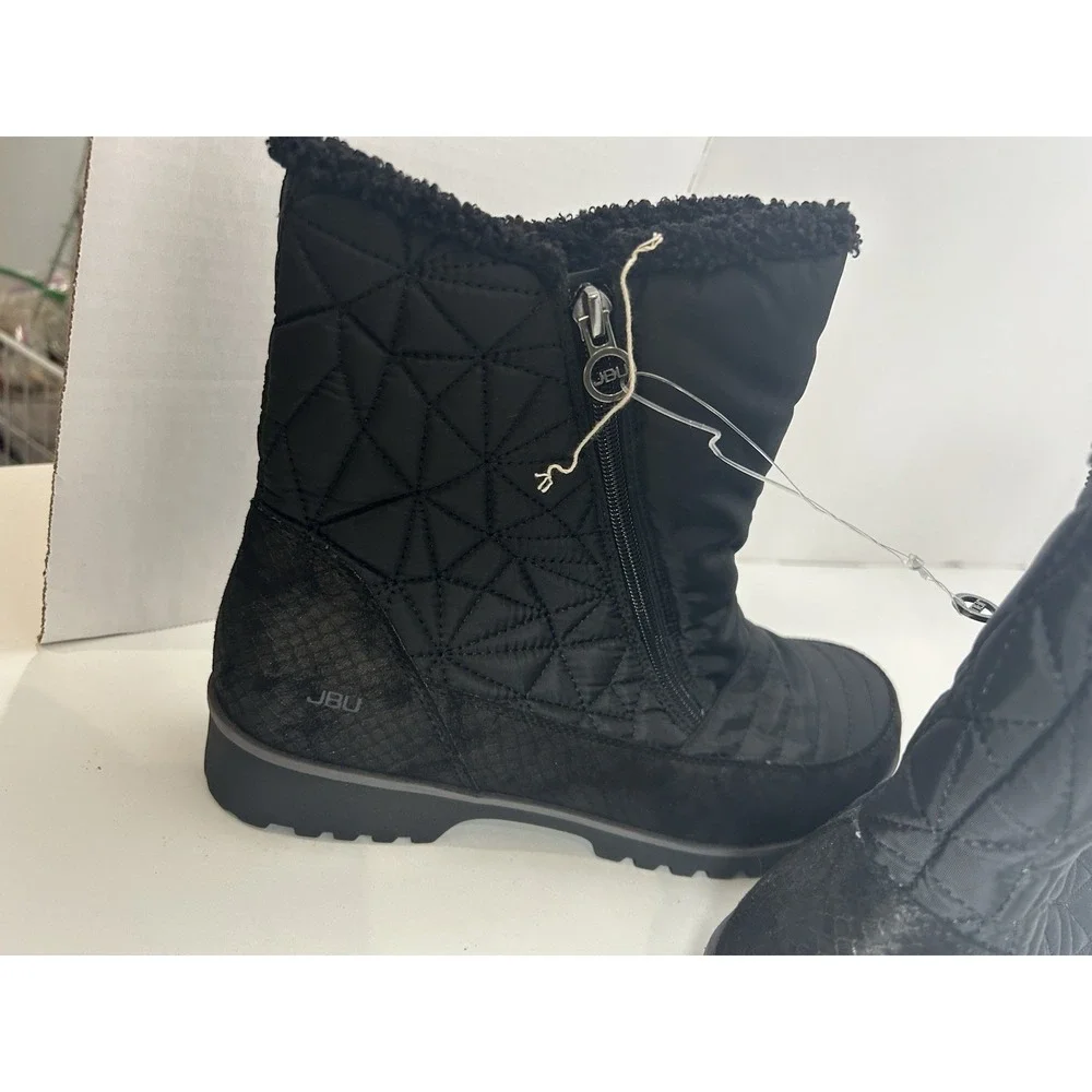 JBU By Jambu‎ Womens Free Bird Snow Boots Quilted Black Size 11